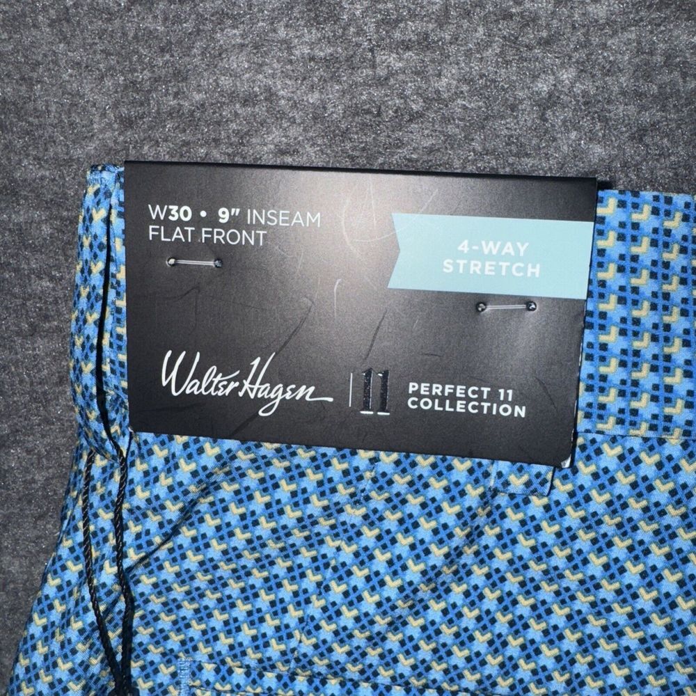Walter Hagen Perfect 11 Golf Shorts Mens Stretch Blue 30 NEW - Picture 7 of 8